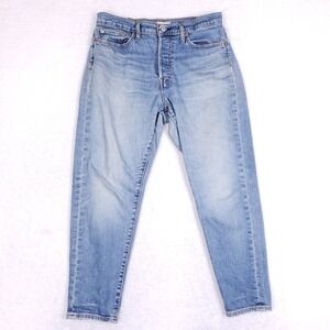 Levi's Wedgie Skinny Jeans 29 High Rise Button Fly Light Wash Tapered Denim